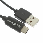 Кабель Smarterra, Type-C - USB, 2.4 А, 1 м, черный - Фото 2