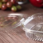 Контейнер одноразовый с неразъёмной крышкой ПР-РКС, 250 мл, пластик, 15.9×13×3 см, прозрачный - Фото 2