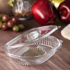 Контейнер одноразовый с неразъёмной крышкой ПР-РКС, 250 мл, пластик, 15.9×13×3 см, прозрачный - Фото 3