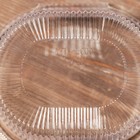 Контейнер пластиковый одноразовый с неразъёмной крышкой, 1 л, 17,5×14,9×7,9 см, цвет прозрачный - Фото 3