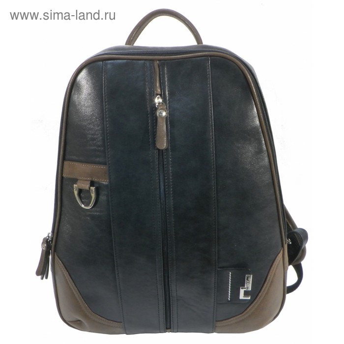 Рюкзак мужской, 42х10х34 см, отдел на молнии, наружный карман, спинка-сетка, цвет чёрный - Фото 1