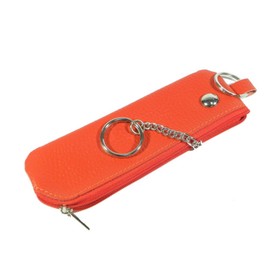 Футляр для ключей на молнии, цвет оранжевый