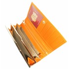 Кошелёк женский, 3 отдела для купюр для купюр, для кредитных карт, для монет, цвет оранжевый - Фото 3
