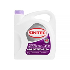 Антифриз Sintec Unlimited красно-фиолетовый, 5 кг