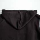Джемпер-толстовка мужской на молнии с капюшоном 983 цвет чёрный, р-р 44-46 (M) - Фото 7