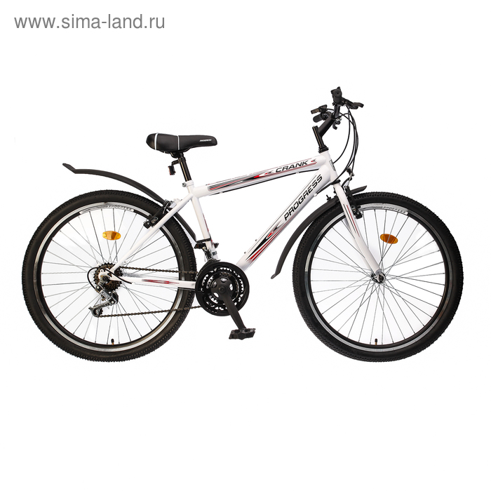 Велосипед 26" Progress модель Crank RUS, 2017, цвет белый, размер 17"