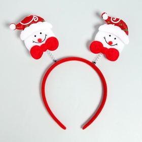 Ободок новогодний карнавальный «Снеговик»