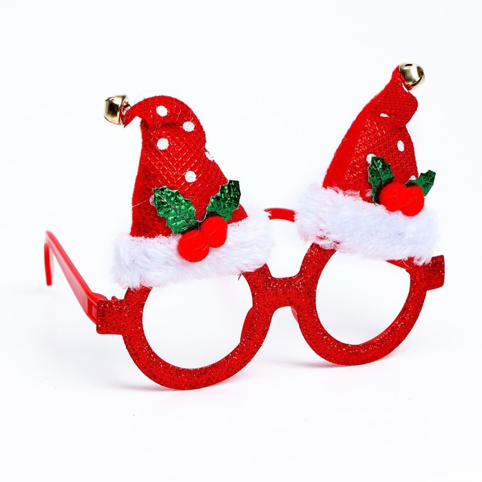 Карнавальные очки «Новогодний колпак» - Фото 1