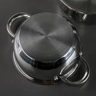 Набор кастрюль Катунь «Антея», 3 предмета: 1.5 л, 2 л, 3 л, капсульное дно, индукция, нержавеющая сталь, AISI - 201 - Фото 3