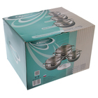 Набор кастрюль Катунь «Медея», 3 предмета: 1.6 л, 2.2 л, 3.2 л, капсульное дно, индукция, нержавеющая сталь, AISI - 201 - Фото 7