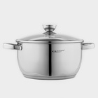 Кастрюля Катунь «Антея», 5 л, d=24 см, капсульное дно, индукция, нержавеющая сталь - Фото 2