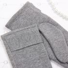Перчатки женские "Пряжка", размер 9.5, цвет светло-серый 58614 - Фото 2