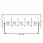 Вешалка настенная с полкой на 6 крючков «Ажур», 72,5×22×26,5 см, цвет медный антик - Фото 8