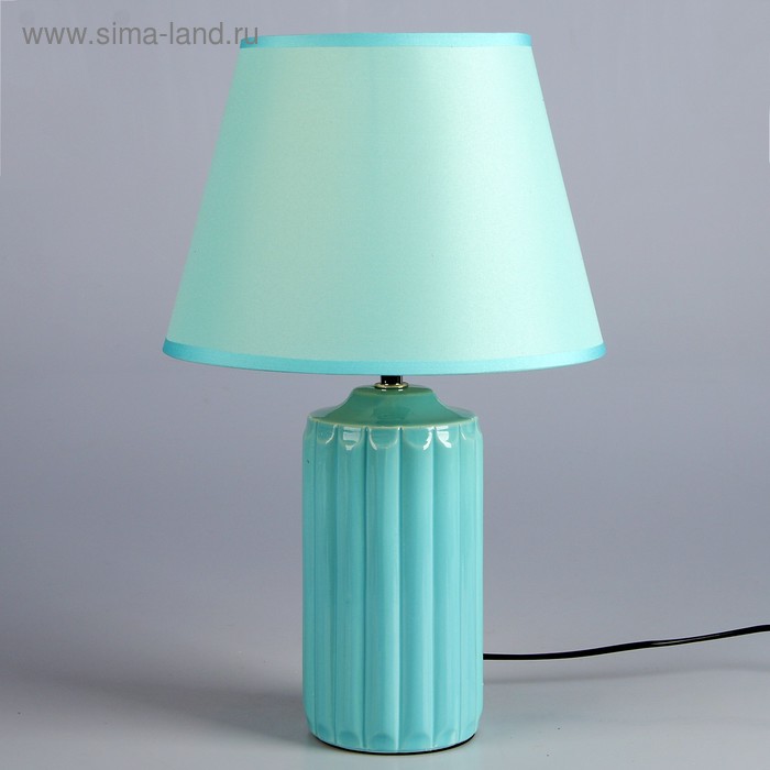 Лампа настольная "Галия" синий 1x40W E14 25x25x39,5 см - Фото 1