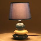 Лампа настольная "3 камня" синий 1x40W E14 18x18x28 см - Фото 2