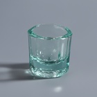 Стаканчик стеклянный для смешивания краски, 3×3 см, прозрачный - Фото 2