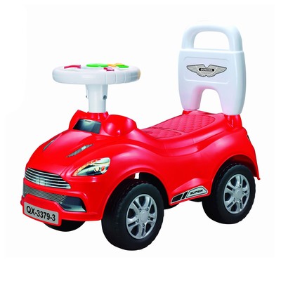 Толокар «СуперКар», световые и звуковые эффекты, цвет красный