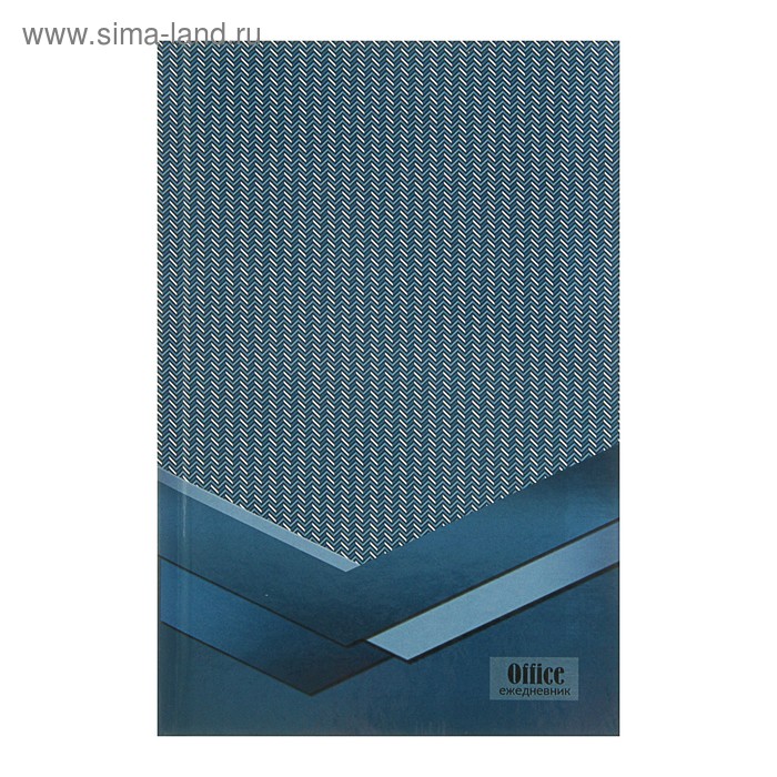 Ежедневник недатированный А5, 136 листов «Синий узор», твёрдая обложка, глянцевая ламинация - Фото 1