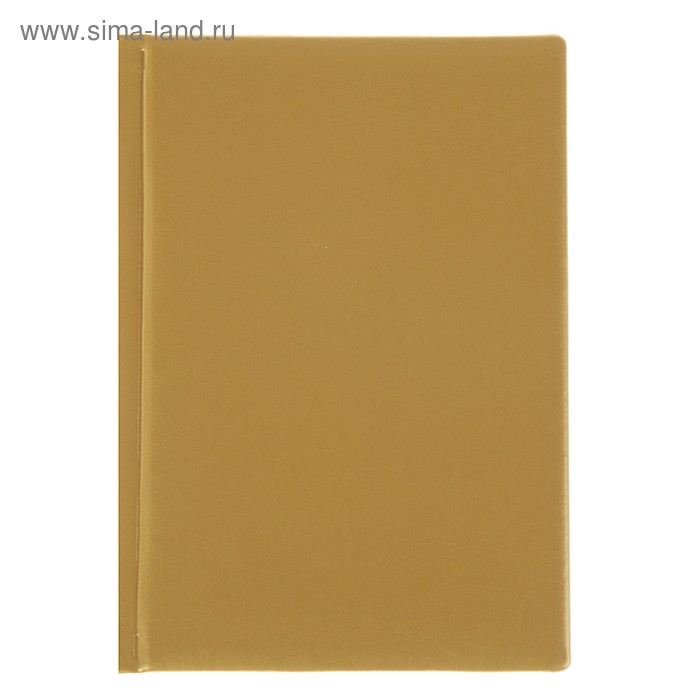 Ежедневник недатированный А5, 160 листов «Виладж», искусственная кожа, золотой - Фото 1