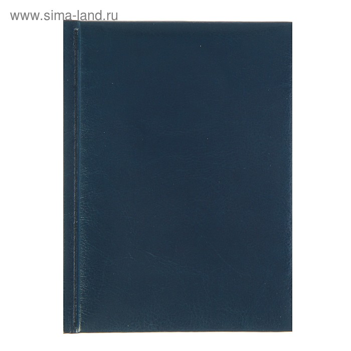 Ежедневник недатированный А6, 128 листов «Виладж», искусственная кожа, тёмно-синий - Фото 1