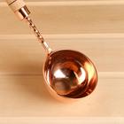 Ковш - черпак для бани и сауны, 140 мл, медь, деревянная ручка - Фото 2