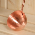 Ковш - черпак для бани и сауны, 140 мл, медь, деревянная ручка - Фото 7