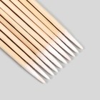 Ватные палочки на деревянной основе, заострённые, 10 см, 100 шт - Фото 4