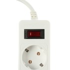 Сетевой фильтр Smartbuy, 5 розеток, 3 м, 10 А, 2200 Вт, с з/к, с выкл., белый - Фото 4