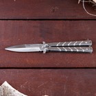 Нож-бабочка «Калиго» Мастер К, темный хром, лезвие 7.7 см, рукоять 9.2 см - Фото 5