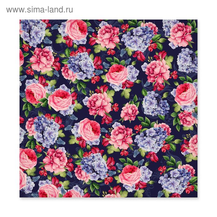 Бумага для скрапбукинга «Вечерний сад», 30.5 × 30.5 см, 180 г/м - Фото 1