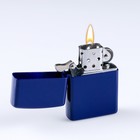 Зажигалка бензиновая "Классика", 5.5 х 3.5 см, синяя - Фото 2