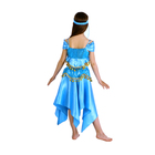 Карнавальный костюм "Восточная красавица. Лейла", повязка, топ, юбка, цвет голубой, р-р 30, рост 110-116 см - Фото 3