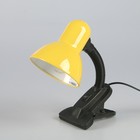Настольная лампа на прищепке E27 40Вт желтый 62х35х56 см. - Фото 1