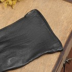 Перчатки мужские "Луч", 3 полоски, подклад трикотаж, р-р 10, длина-24см, чёрные - Фото 3