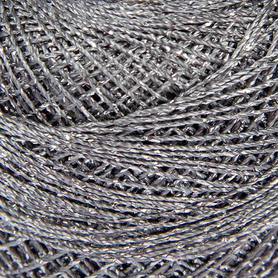 Пряжа для вязания спицами, крючком YarnArt, Camelia, 70% полиэстер, 30% люрекс, 190 м/20 г, (424 серый)