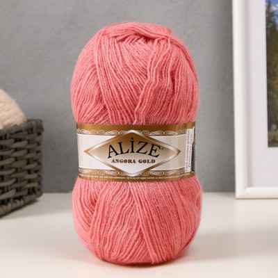 Пряжа "Angora Gold" 20% шерсть, 80% акрил 550м/100гр (144 темная пудра)