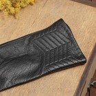 Перчатки женские "Калеопа" прошивка, подклад трикотаж, р-р 8,5, длина-24,5см, черный - Фото 2