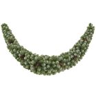 Новогодняя хвойная гирлянда заснеженная 150 см «ЕлкиТорг. Адмирал» на дверь, на стену, декор шишки, 220 ПВХ веток - Фото 2