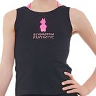 Топ гимнастический «Северная корона», размер 36, цвет чёрный/розовый - Фото 3