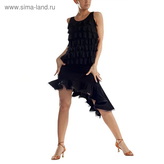 Юбка «Мюнхен» для спортивных танцев, размер 40-42, цвет чёрный - Фото 1
