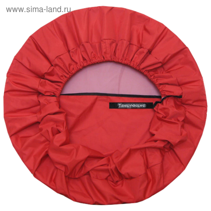 Чехол для обруча с карманом Акварель, цвет красный - Фото 1
