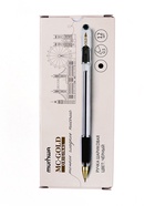 Ручка шариковая MunHwa. MC Gold, чёрный стержень, узел 0.5 мм, резиновый упор - Фото 9