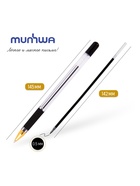 Ручка шариковая MunHwa. MC Gold, чёрный стержень, узел 0.5 мм, резиновый упор - Фото 13