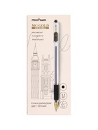 Ручка шариковая MunHwa. MC Gold, чёрный стержень, узел 0.5 мм, резиновый упор - Фото 5