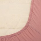 Постельное бельё Brooklin Bed 2 сп, цвет лиловый, простыня на резинке 180х200, одеяло 170х220, 50х70 - 2шт, трикотаж Терри - Фото 4
