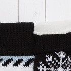 Варежки молодёжные "Снежинки", размер 19 (р-р произв. 9,5), цвет чёрный 51156 - Фото 3