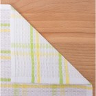 Вафельное полотенце "Spany home Care" 30х50 см, цвет салатовый/жёлтый - Фото 2