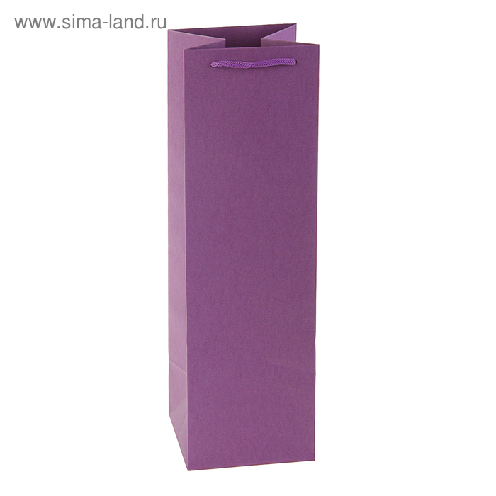 Пакет подарочный 36 х 12 х 12 см, фиолетовый - Фото 1