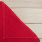 Полотенце махровое "Grace"  50х90 см, цв.красный 360 гр/м2, 100% хлопок - Фото 2