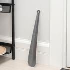 Ложка для обуви Доляна, с кольцом, 30×5 см, покрытие антик серебро - Фото 1